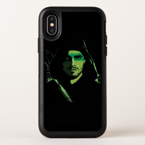 Arrow  Green Arrow Green Stylized Cutout OtterBox Symmetry iPhone X Case