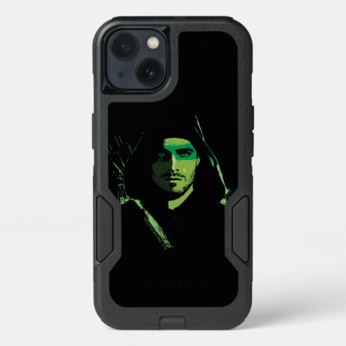 Arrow  Green Arrow Green Stylized Cutout iPhone 13 Case