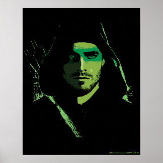 Arrow | Green Arrow Green Stylized Cutout Poster