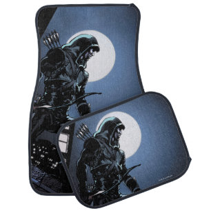 Arrow Green Arrow In Moonlight Car Floor Mat