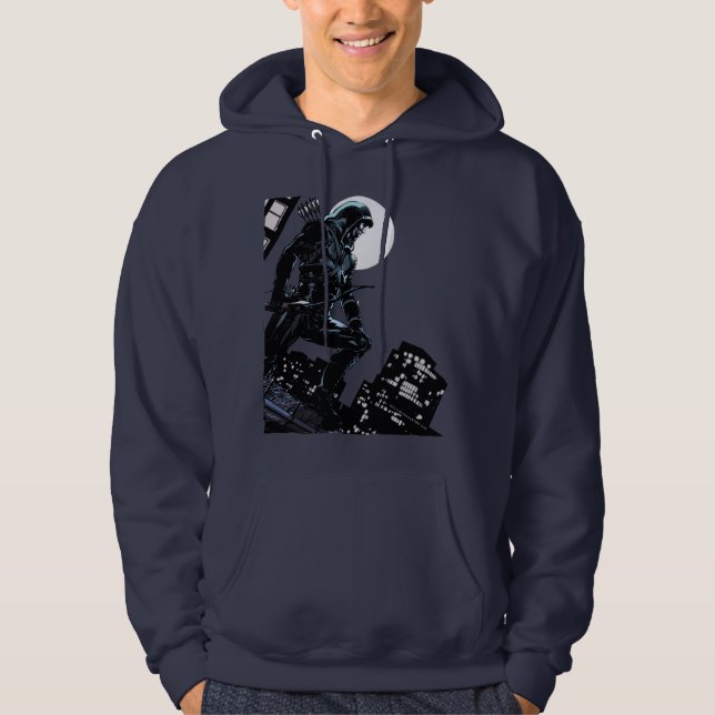 Arrow | Green Arrow In Moonlight Hoodie (Front)