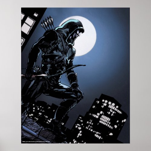 Arrow  Green Arrow In Moonlight Poster