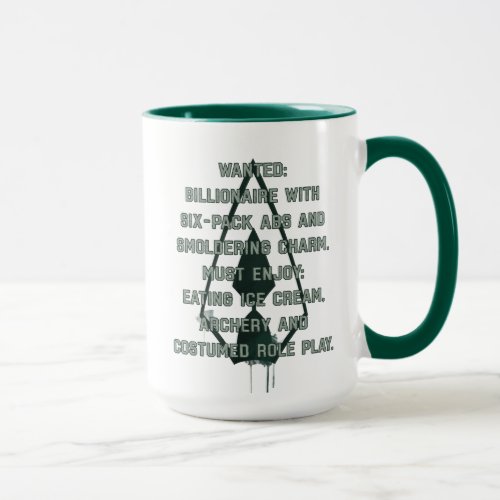 Arrow  Green Arrow Parody Wanted Post Mug