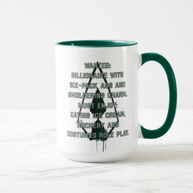 Arrow | Green Arrow Parody Wanted Post Mug (Right)