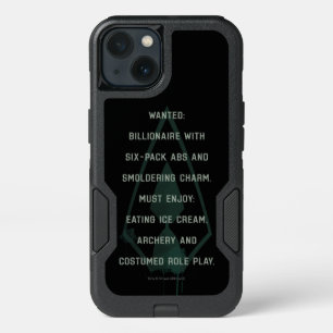 Arrow Green Arrow Parody Wanted Post iPhone 13 Case