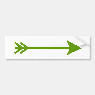 Arrow Green Straight The MUSEUM Zazzle Gifts Bumper Sticker
