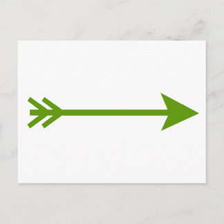 Arrow Green Straight The MUSEUM Zazzle Gifts Postcard