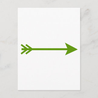 Arrow Green Straight The MUSEUM Zazzle Gifts Postcard