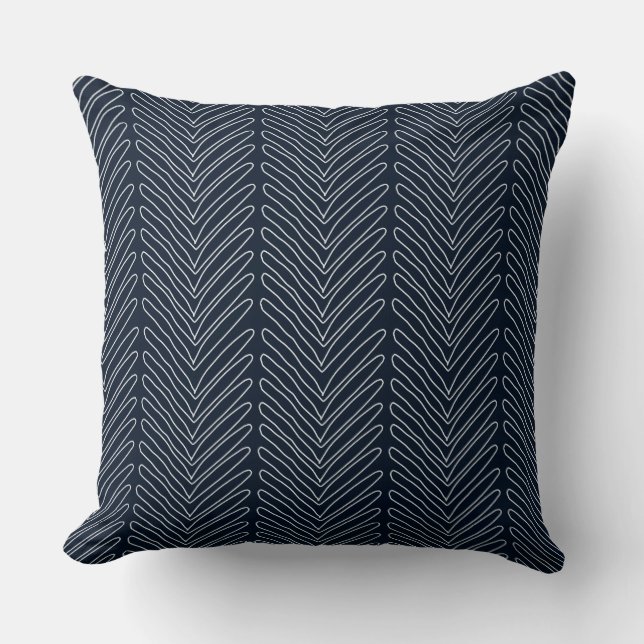 Arrow Heads Tribal Throw Pillow (Front)