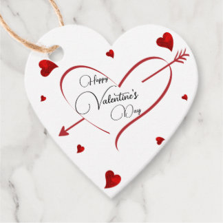 Arrow heart favor tags