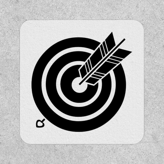 Arrow hit a round target patch (Front)