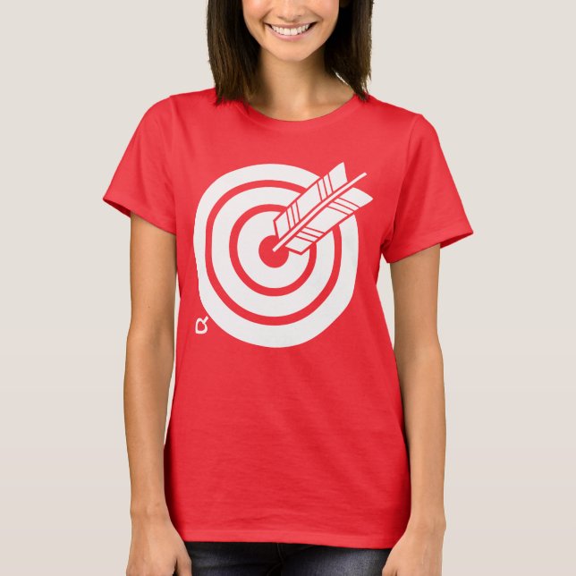 Arrow hit a round target T-Shirt (Front)