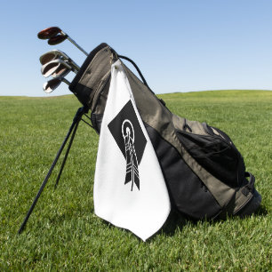 Arrow hit target Golf Towels