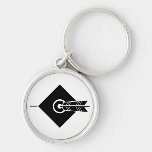 Arrow hit target keychain