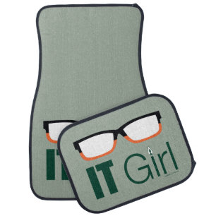 Arrow   IT Girl Glasses Graphic Car Floor Mat