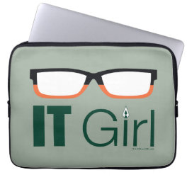 Arrow IT Girl Glasses Graphic Laptop Sleeve