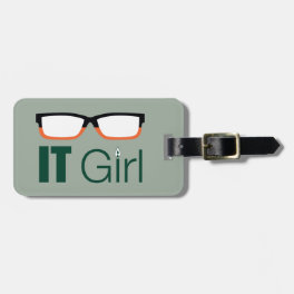 Arrow IT Girl Glasses Graphic Luggage Tag