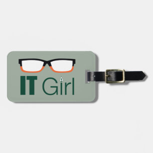 Arrow IT Girl Glasses Graphic Luggage Tag
