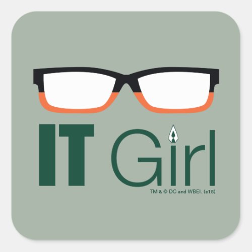 Arrow  IT Girl Glasses Graphic Square Sticker