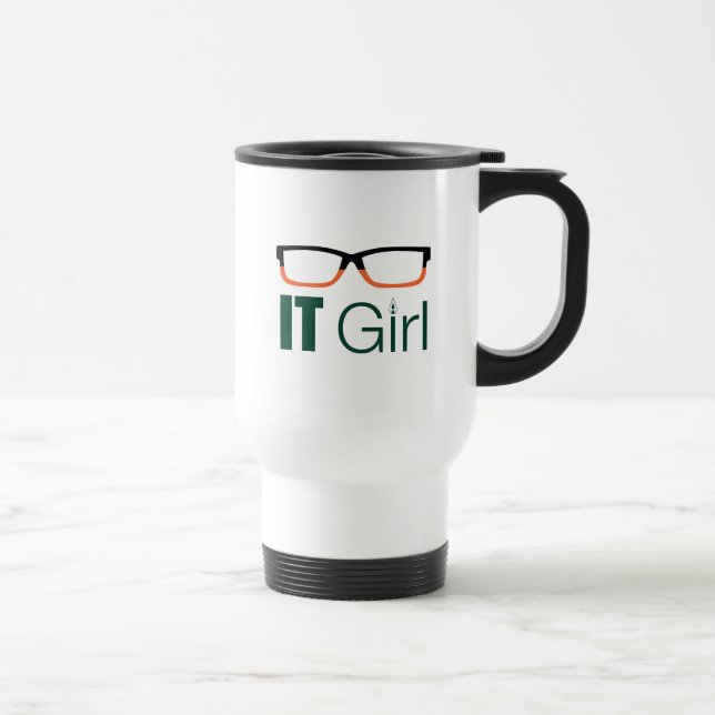 Arrow | IT Girl Glasses Graphic Travel Mug (Right)