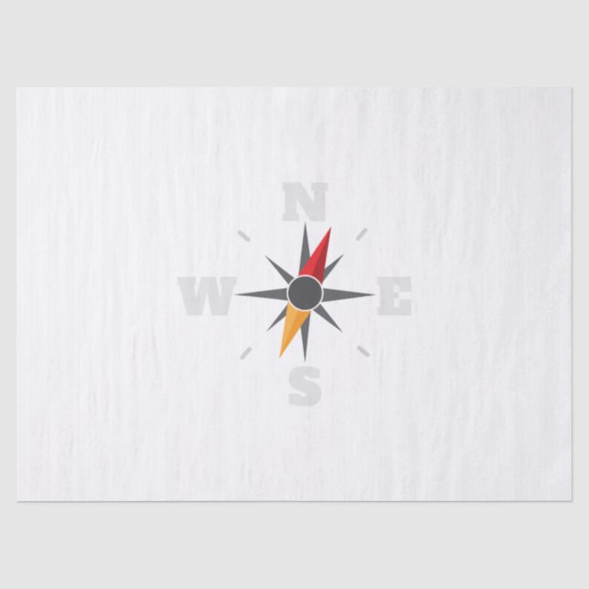 Arrow NESW Navigator Outdoor Gift Idea Tissue Paper (Front)