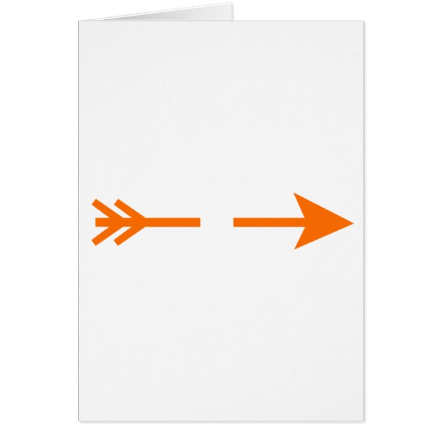 Arrow Orange Broken The MUSEUM Zazzle Gifts (Front)