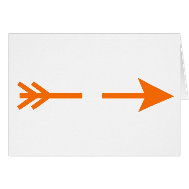Arrow Orange Broken The MUSEUM Zazzle Gifts (Front Horizontal)