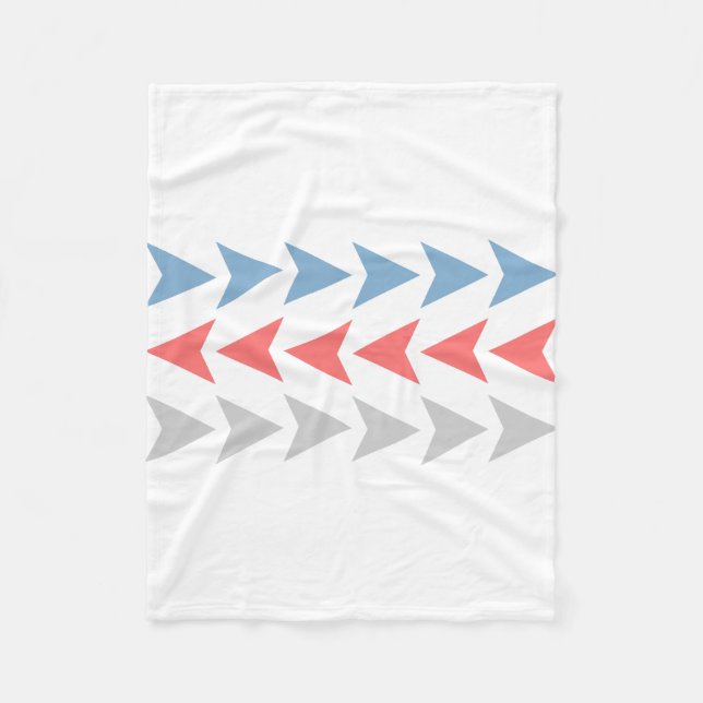 Arrow Pattern Fleece Blanket (Front)