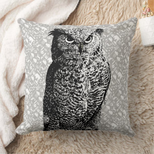 Arrow Pattern New Baby Boys Room Forest Owl Throw Pillow