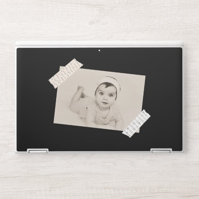 Arrow Pattern Sticky Tape Photo Personalized HP Laptop Skin (Front)