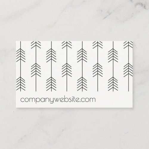 Arrow Pattern  Stylish Business Card