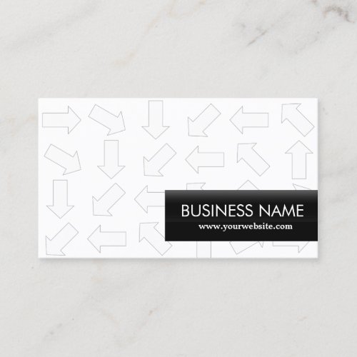 Arrow Pattern System Analyst Business Card