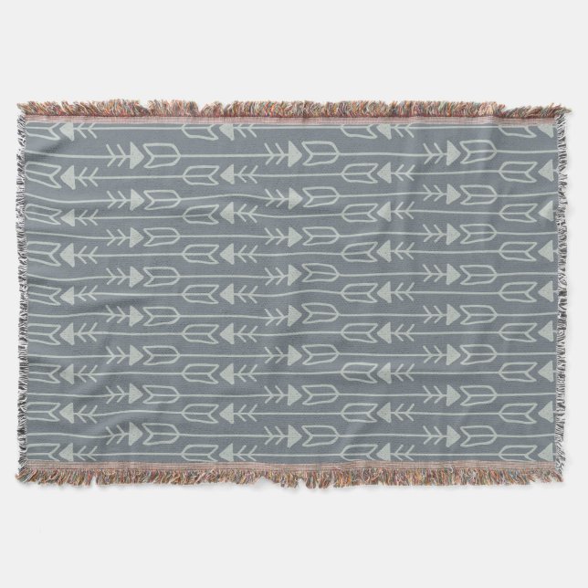 Arrow Pattern Throw Blanket (Front)