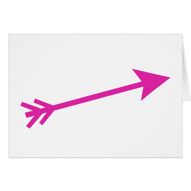 Arrow Pink 15deg The MUSEUM Zazzle Gifts (Front Horizontal)