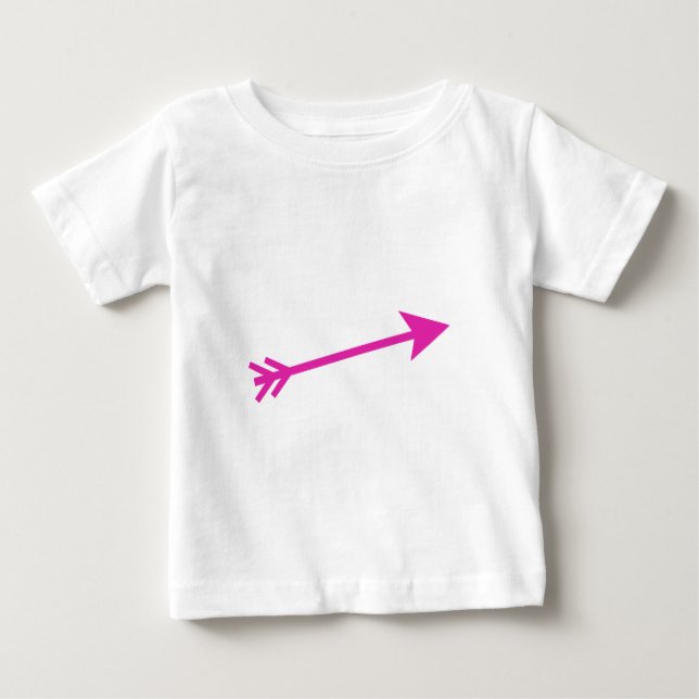 Arrow Pink 15deg The MUSEUM Zazzle Gifts Baby T-Shirt (Front)