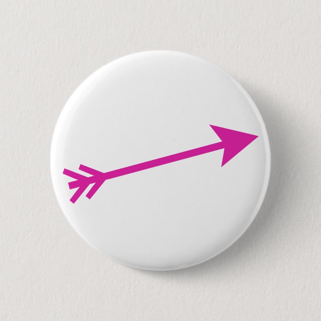 Arrow Pink 15deg The MUSEUM Zazzle Gifts Button (Front)