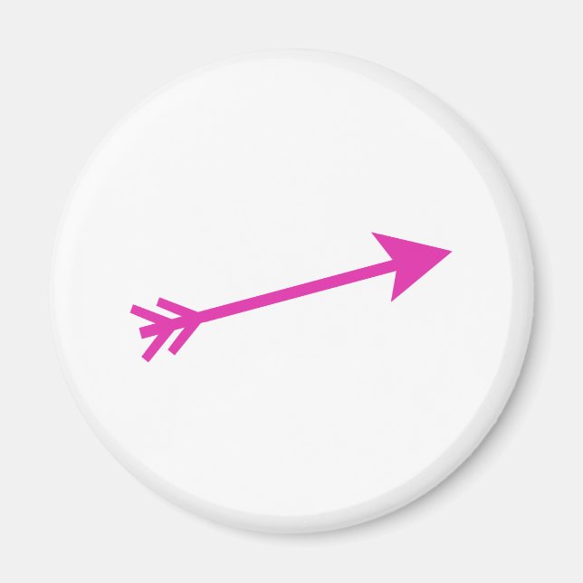 Arrow Pink 15deg The MUSEUM Zazzle Gifts Magnet (Front)