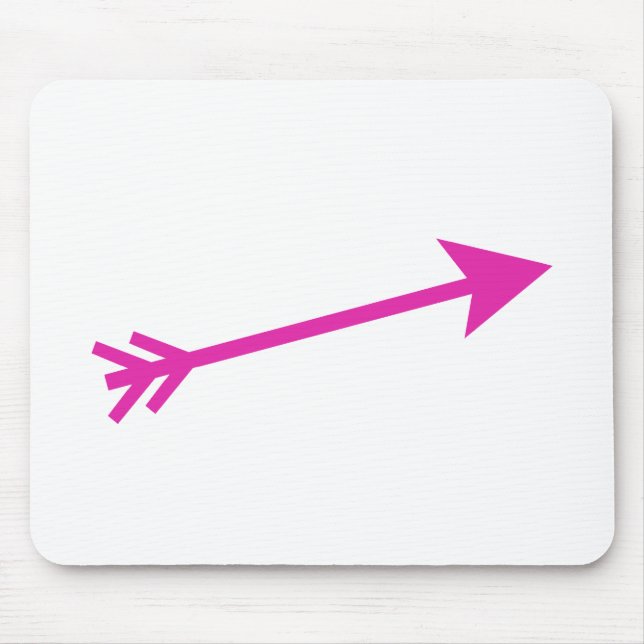 Arrow Pink 15deg The MUSEUM Zazzle Gifts Mouse Pad (Front)