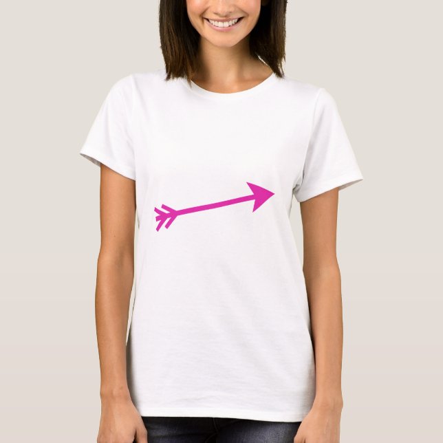 Arrow Pink 15deg The MUSEUM Zazzle Gifts T-Shirt (Front)