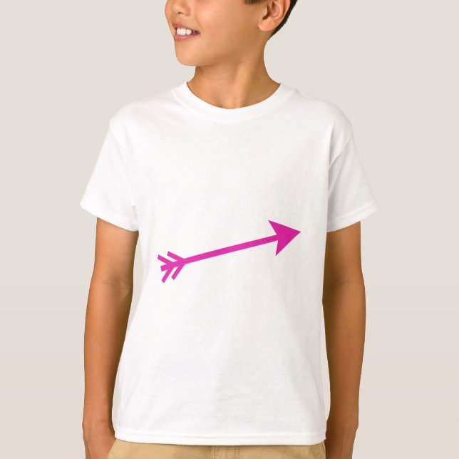 Arrow Pink 15deg The MUSEUM Zazzle Gifts T-Shirt (Front)