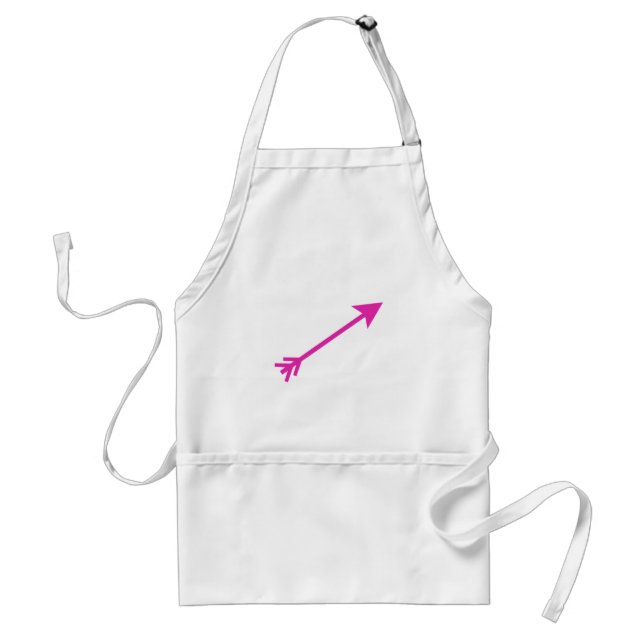 Arrow Pink 35deg The MUSEUM Zazzle Gifts Adult Apron (Front)
