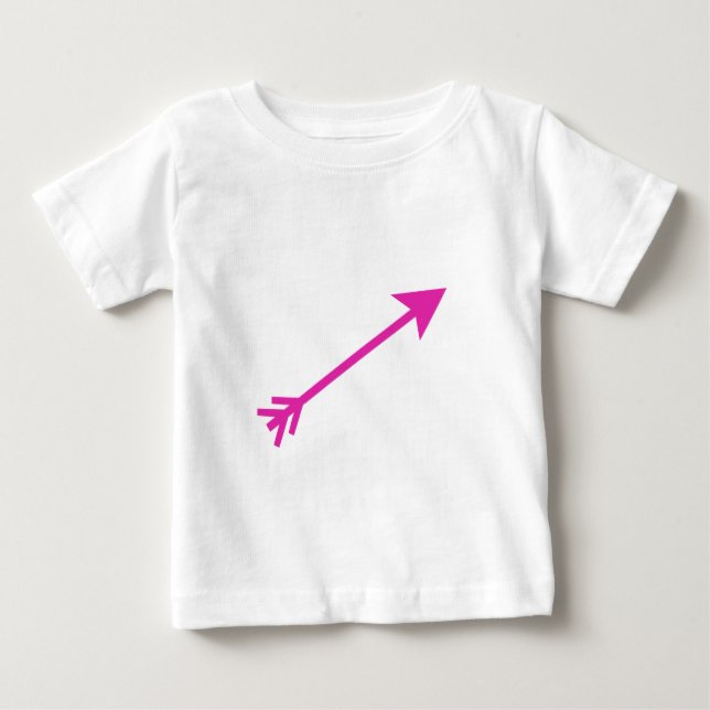 Arrow Pink 35deg The MUSEUM Zazzle Gifts Baby T-Shirt (Front)