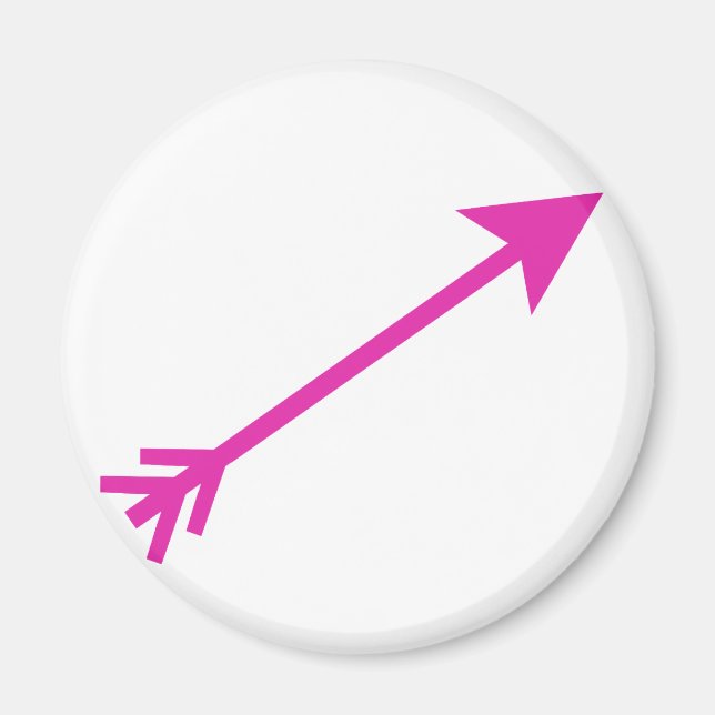 Arrow Pink 35deg The MUSEUM Zazzle Gifts Magnet (Front)