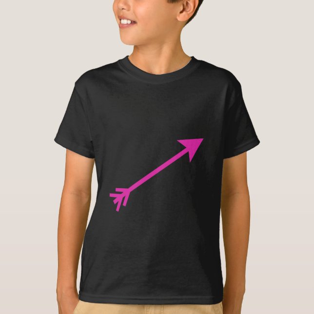 Arrow Pink 35deg The MUSEUM Zazzle Gifts T-Shirt (Front)