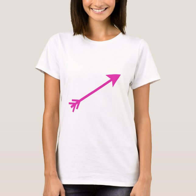 Arrow Pink 35deg The MUSEUM Zazzle Gifts T-Shirt (Front)