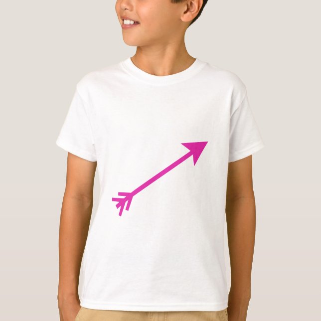 Arrow Pink 35deg The MUSEUM Zazzle Gifts T-Shirt (Front)