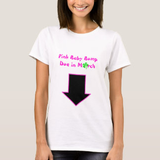 Arrow, Pink Baby Bump Due in March T-Shirt