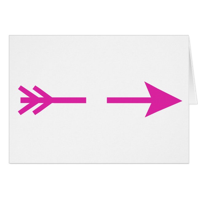 Arrow Pink Broken The MUSEUM Zazzle Gifts (Front Horizontal)