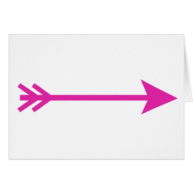 Arrow Pink Straight The MUSEUM Zazzle Gifts (Front Horizontal)
