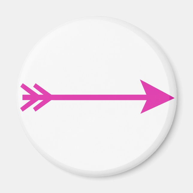 Arrow Pink Straight The MUSEUM Zazzle Gifts Magnet (Front)